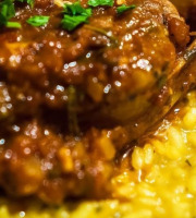 Graines Précieuses - Mijoté de veau au riz de Camargue safrané et champignons forestiers
