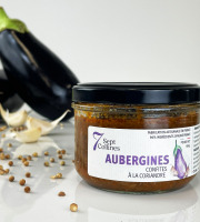 Sept Collines - Tartinable apéritif - Aubergines Confites À La Coriandre 200 g