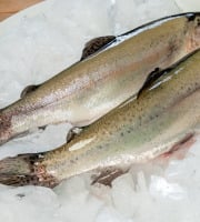 Pisciculture des eaux de l'Inval - 2 Truites Arc En Ciel Vidées Sous Vide mini 450 gr