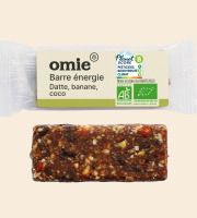 Omie - LOT de 25 - Barres énergie banane coco - vegan - 35 g