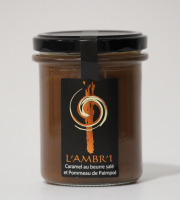 L'AMBR'1 Caramels et Gourmandises - Crème de Caramel au Pommeau - Pot de 220g