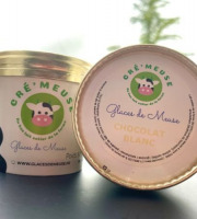 Glaces de Meuse - P'tit Pot Chocolat Blanc - Crème Glacée 90g