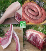 Terres EnVie - Colis viande de Porcelet Mangalica bio- porc plein air - 5kg