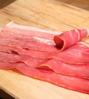 Les Jambons de Lessay - Jambon fumé - 4 tranches avec couenne 140g