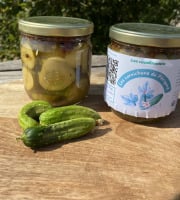Ferme Sinsac - Cornichons du Perigord en tranche aigre doux (en pot de 650 grs)