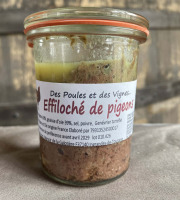 Des Poules et des Vignes à Bourgueil - Effiloché de pigeon