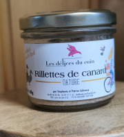 Les Délices du Coin - Rillettes de canard nature 80g