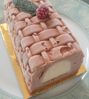 Le Jardinier Glacier - BUCHE GLACEE PECHE DE VIGNE/VANILLE 4 A 6 PERS