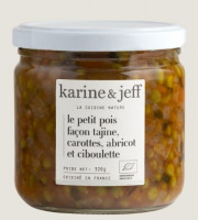 Karine & Jeff - Petit pois façon tajine, carottes, abricot et ciboulette 320g