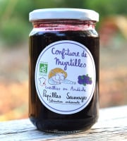 Papilles Sauvages - Confiture De Myrtilles Sauvages des Monts d'Auvergne -350g