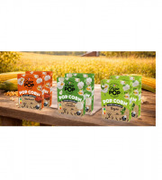 Grain Pop - Maïs popcorn micro-ondable- lot salé : thym, barbecue et fromage de chèvre