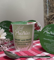 Lait Prairies du Boulonnais - Yaourt brassé à la fraise x4