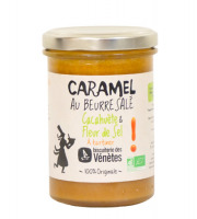 Biscuiterie des Vénètes - Caramel au beurre salé à tartiner cacahuète et fleur de sel