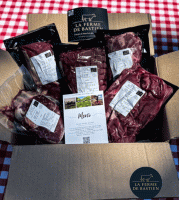 La Ferme de Bastien - [Précommande] Colis de viande de boeuf de race bazadaise BIO "Le Classique" 5 kg
