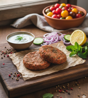 La Ferme du Chaudron - Steaks de porc Bio aux épices (façon haché)
