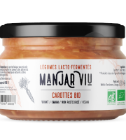 Manjar Viu : Légumes lacto fermentés - Carottes au carvi - Bio - lacto-fermentées - 220 g