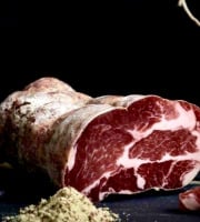 Thierry Salas, fumage artisanal - Coppa de porc noir séchée et fumée - Tranchée sous vide - 100 G