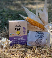 Grain Pop - Maïs à Popcorn saveur Vanille - 10 étuis