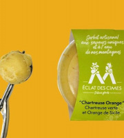 Eclat des cimes - Sorbet "Chartreuse Orange" Chartreuse verte et Orange de Sicile 440 ml