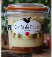 Ferme de Pleinefage - Confit de poulet - Bocal de 750gr