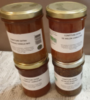 La Ferme du Montet - Colis de confiture BIO à la vanille - 4 produits