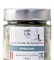 Artisans du Sel - Fleur de Sel de Guérande à la Spiruline – Verrine 85g | Artisans du Sel
