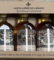 Distillerie de l'Anjou - Coffret de dégustation 3 bouteilles 20cl - Spirit malt + Spirit malt tourbé + Rhum -Produit en Anjou