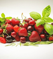 La Boite à Herbes - Cerises et fraises bio 1kg x 3