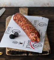 Maison BAYLE - Champions du Monde de boucherie 2016 - Saucisson à cuire 3 x 500g - cervelas truffé pistaché - Festif - fêtes - Noël