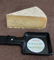 Ferme des Petits Monts - Raclette fermière HERBES DE PROVENCE BIO au lait cru -  Part de 0,5 kg