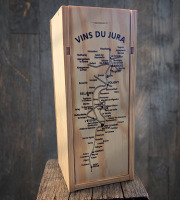 Elevage de Cochons en Forêt et Produits du Terroir Jurassien - Coffret Bois spécial Vin Jaune