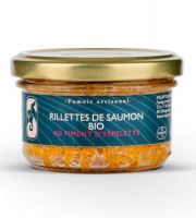 Atelier d'Angresse – Fumoir Artisanal - Rillettes de saumon Bio au Piment d'Espelette