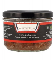 Maison PAPILLON - Artisan depuis 1955 - Terrine de Taureau Tomate et Herbes de Provence 160g