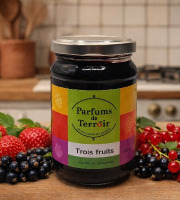 La Maison du Charolais - Confiture aux trois fruits Parfums de Terroir 350g