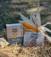 Grain Pop - Maïs à Popcorn saveur Fromage de Chèvre - 10 étuis