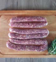Ferme GAEC Côte Pardin - [SURGELE] 12 Saucisses de Boeuf Aubrac Bio