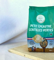 BERRY GRAINES - Mélange Petit Épeautre/lentilles Vertes origine France - sachet 350g x10