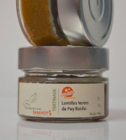 Pots Potes - Tartinade - Lentilles vertes du puy basilic