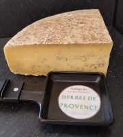 Ferme des Petits Monts - Raclette fermière HERBES DE PROVENCE BIO au lait cru - Quart Meule 1,5 kg