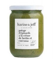 Karine & Jeff - Potage d’épinards à la crème de brebis et curcuma 50cl