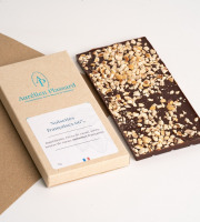Aurélien Plassard Chocolatier - Tablette noisettes Françaises noir 66%