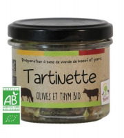 Ferme Bichet - Tartinette olives thym BIO 90g
