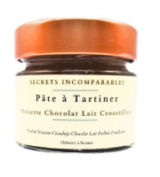 Secrets Incomparables - Pâte à Tartiner Noisette du Piémont IGP Chocolat Lait Croustillant (Offre -10%: 12x30g)