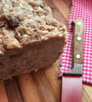 La Ferme de Cintrat - Terrine de rillettes tranchée