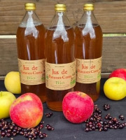 Le verger bio de Quinsac - Lot de 3 Jus de pomme/cassis 1L BIO et DEMETER