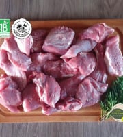 Ferme GAEC Côte Pardin - [Précommande] 1 kg Blanquette de Veau BIO Race Aubrac - PRODUIT DE SAISON