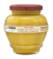 Domaine des Terres Rouges - Moutarde aux Herbes de Provence et aux Figues confites 200g