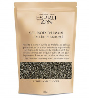 Esprit Zen - Sel Noir d'Hawaï - 1 à 2 mm - Sachet de 400g