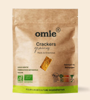 Omie - Crackers aux graines de pavot, lin et tournesol bio - ingrédients français - 100 g