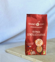 BERRY GRAINES - Mélange quinoa/lentilles corail BIO origine France - sachet 500g x10